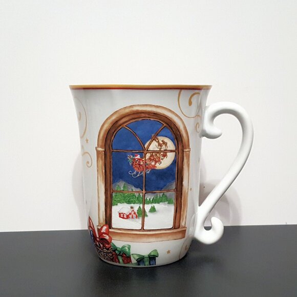 NEW RARE Williams Sonoma Set of 4 Twas the Night Before Christmas Mugs - Picture 2 of 7